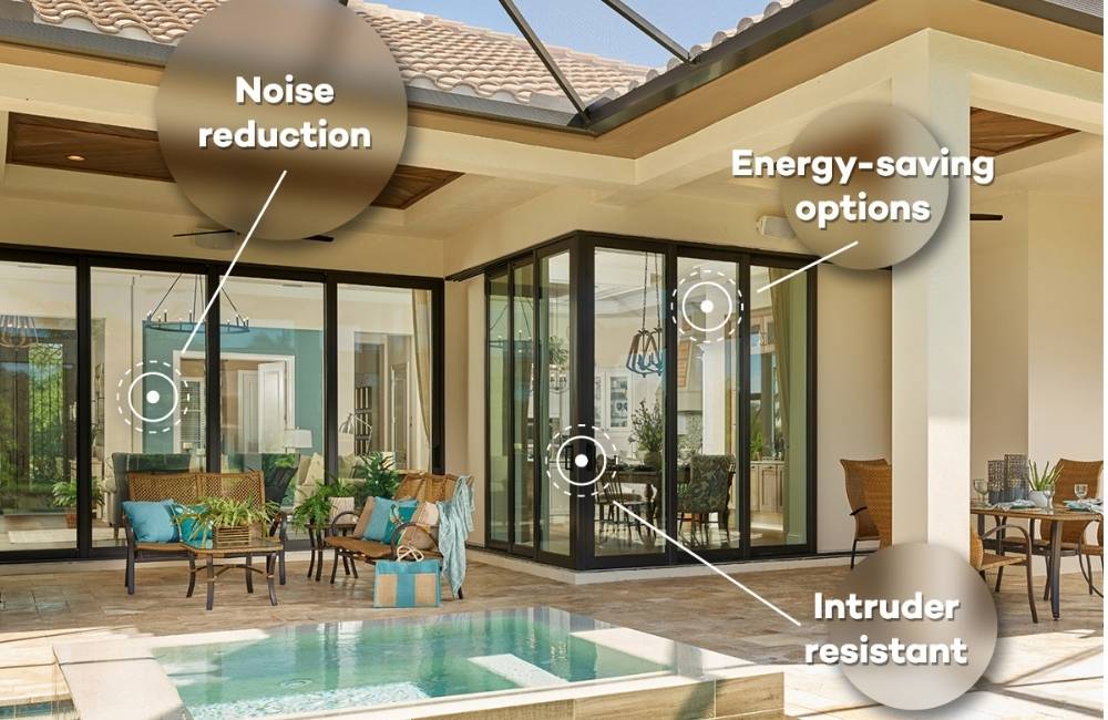 Triple Track Sliding doors